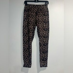 VARLEY Freesoft high rise leggings in Brown Contrast Cheetah